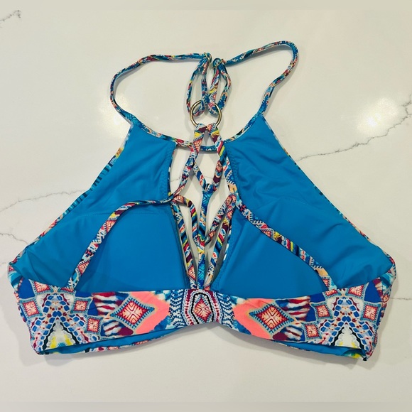 Red Carter Blue and Pink Bikini Top - Picture 2 of 3